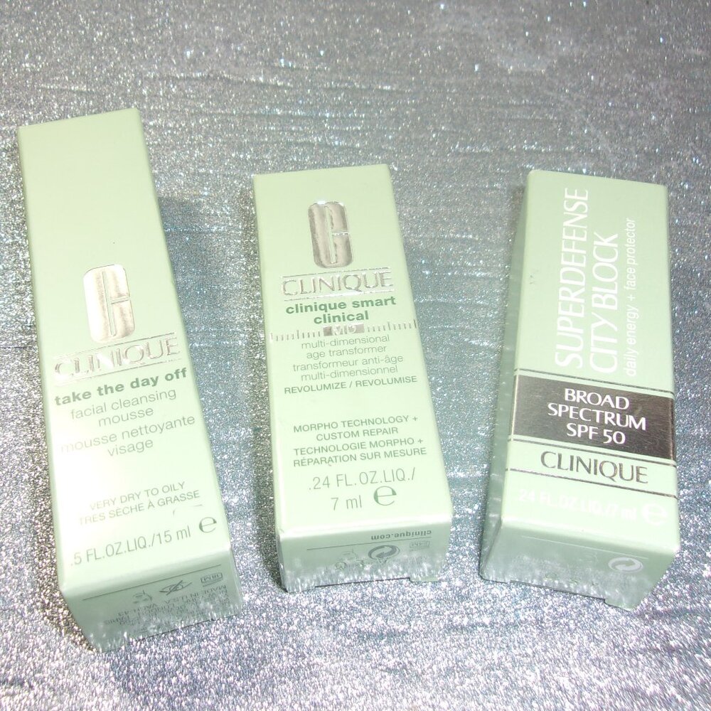 COPY - JLR-21 SET OF 3 CLINIQUE MINIS IN THEIR BOXES